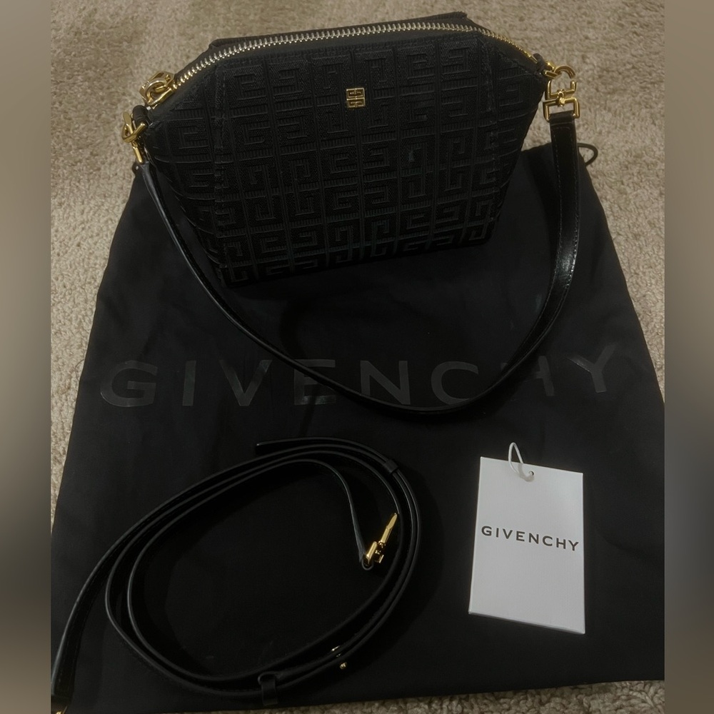 GIVENCHY XS Antigona 4G Embroidered Canvas Crossbody Bag